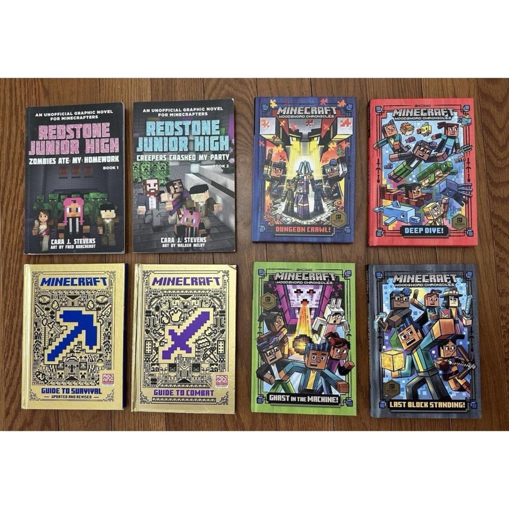 minecraft book lot‎ of 8
